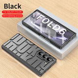 Husa tip bumper OEM compatibila cu Galaxy Z Fold 6, policarbonat, Negru