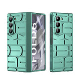 Husa tip bumper OEM compatibila cu Galaxy Z Fold 6, policarbonat, Verde