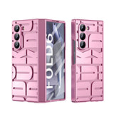 Husa tip bumper OEM compatibila cu Galaxy Z Fold 6, policarbonat, Roz