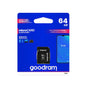 Card de memorie MicroSD GOODRAM, 64GB, Clasa 10 + Adaptor SD