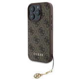 Husa Guess compatibila cu iPhone 16 Pro Max, TPU, Maro