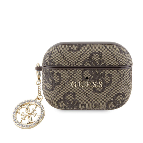 Husa, Guess 4g Script Heart Pc Pu Pentru AirPods Pro 2 Omax 9e2a93, Maro