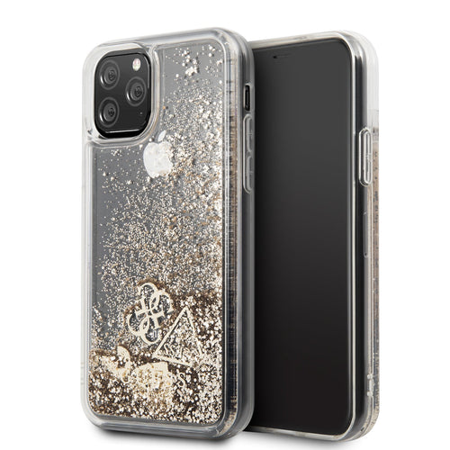 Husa Guess compatibila cu iPhone 11, TPU, Auriu