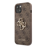 Husa Guess compatibila cu iPhone 13, piele ecologica, Maro
