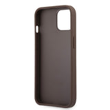 Husa Guess compatibila cu iPhone 13, piele ecologica, Maro