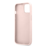 Husa spate GUESS pentru Apple iPhone 14 Pro, Metal Logo, Roz