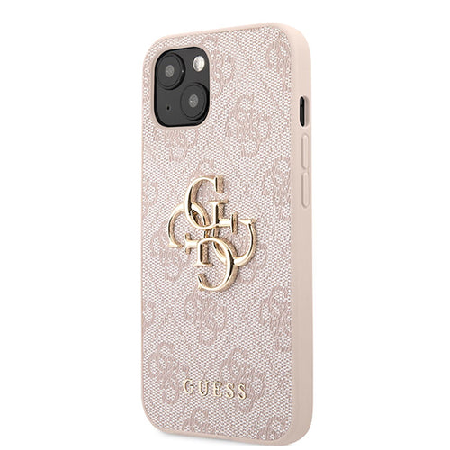 Husa telefon pentru Apple iPhone 14 Pro Max GUESS Metal Logo, Roz