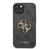 Husa telefon GUESS pentru Apple iPhone 14 Pro, Metal Logo, Gri