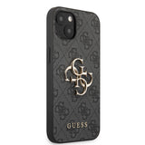 Husa telefon GUESS pentru Apple iPhone 14 Pro, Metal Logo, Gri