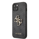 Husa telefon GUESS pentru Apple iPhone 14 Pro, Metal Logo, Gri
