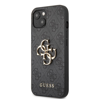 Husa telefon pentru Apple iPhone 14 Pro Max, GUESS Metal Logo, Gri
