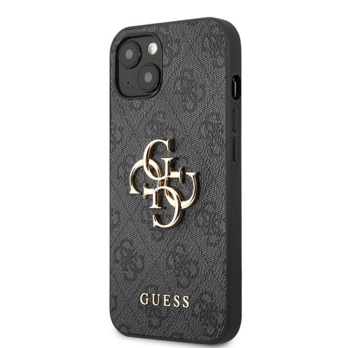 Husa telefon pentru Apple iPhone 14 Pro Max, GUESS Metal Logo, Gri