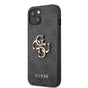 Husa telefon pentru Apple iPhone 14 Pro Max, GUESS Metal Logo, Gri