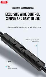 Casti cu fir XO EP29, conector USB-C, microfon, compatibile Samsung – albe