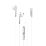 Casti cu fir XO EP29, conector USB-C, microfon, compatibile Samsung – albe