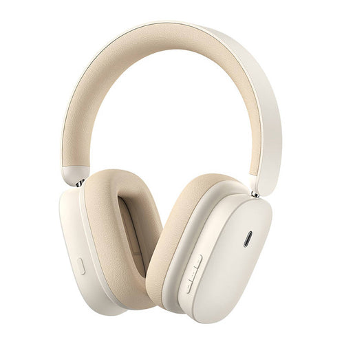 Casti Bluetooth Over-ear Baseus Bowie H1 ANC, alb - NGTW230002