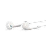 Casti XO EP70 cu microfon, conector Lightning, Albe