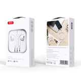 Casti XO EP70 cu microfon, conector Lightning, Albe