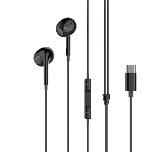 Casti cu fir XO Original Series 4th Gen. conector USB-C – negru (EP74)
