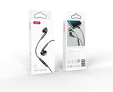 Casti cu fir XO Original Series 4th Gen. conector USB-C – negru (EP74)