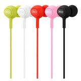 Casti cu fir XO S6, Jack 3.5mm, cu controler, roz