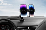 Suport auto dublu XO C117 cu ventuza, rotatie 360°, negru