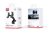 Suport auto dublu XO C117 cu ventuza, rotatie 360°, negru