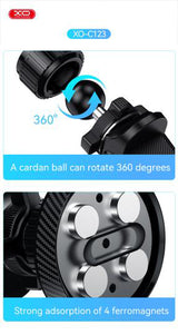 Suport magnetic auto XO C122 cu prindere pe grila de ventilatie – negru