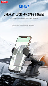 Suport auto XO C77 cu ventuza, design BMW - negru