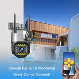 Camera de supraveghere WiFi All-in-One SC02-W, 2MP, IP66, pentru exterior