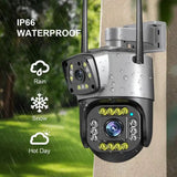 Camera de supraveghere WiFi All-in-One SC02-W, 2MP, IP66, pentru exterior