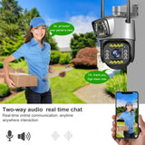 Camera de supraveghere WiFi All-in-One SC02-W, 2MP, IP66, pentru exterior