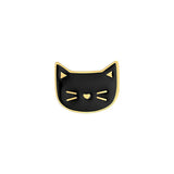 Charm decorativ pentru curea ceas, model pisica, negru