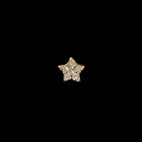 Charm pentru Curea Ceas Stea cu Diamante, Auriu