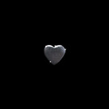 Charm decorativ pentru curea ceas, inima, negru