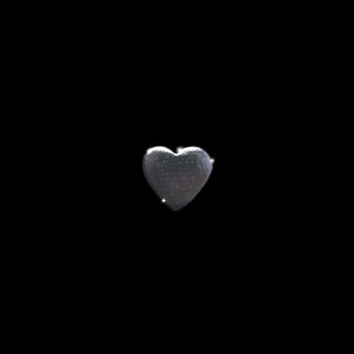 Charm decorativ pentru curea ceas, inima, negru