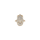 Strap Jewellery Charms /diamonds hand of Fatima, gold/