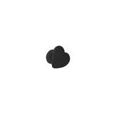 Charm decorativ pentru curea ceas, inima, negru