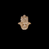 Strap Jewellery Charms /diamonds hand of Fatima, gold/