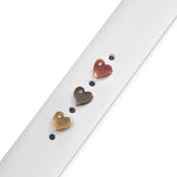 Charm Bijuterie Curea Ceas Inima cu Stras, Aur Roz