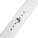 Charm bijuterie curea ceas inima, argintiu