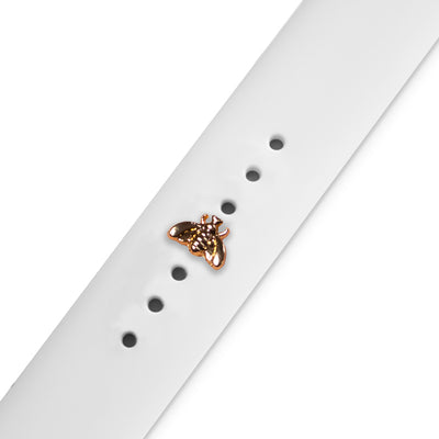Charm decorativ pentru curea ceas, Albinuta, Auriu
