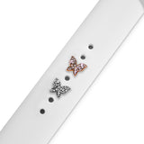 Pandantiv Charm Bijuterie Fluture cu Cristale, Argintiu