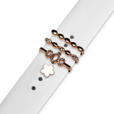 Set ornamente bijuterii metalice pentru curea ceas, tip inel #14