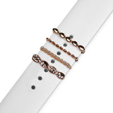 Set ornamente bijuterii metalice pentru curea ceas, tip inel #13