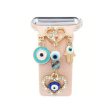 Ornament metalic pentru curea ceas, tip inel, argintiu
