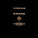 Set ornamente bijuterii metalice pentru curea ceas, tip inel #14