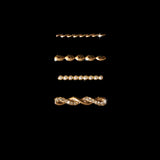 Set ornamente bijuterii metalice pentru curea ceas, tip inel #13
