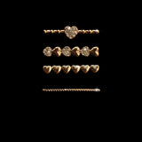Set ornamente bijuterii metalice pentru curea ceas, tip inel #11