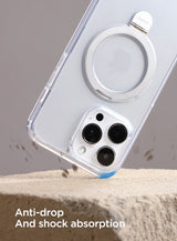 Husa cu inel Joyroom compatibila cu iPhone 15, MagSafe/Magnetic, PC, TPU, Transparent